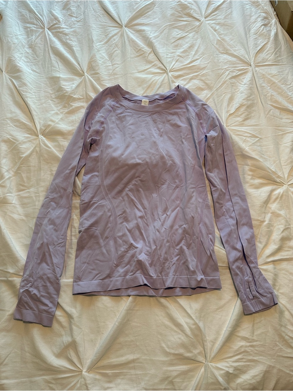 Lilac Long-Sleeve Seamless Active Top - Women